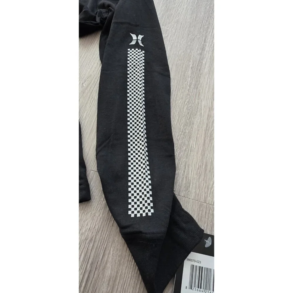 Hurley Boys M 10-12 Performance‎ Active Shirt Black Long Sleeve NWT
